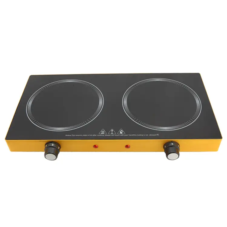 Cuisinière électrique à induction 220 v, double plaque chauffante en céramique