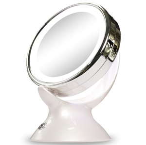 <span class=keywords><strong>5</strong></span> veces de aumento de Dos lados Uso LED iluminado Standup maquillaje espejos - Product Image 5
