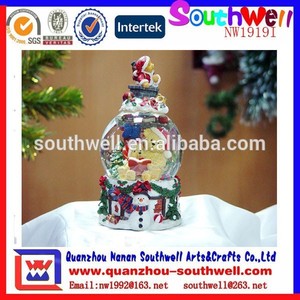 la decoración <span class=keywords><strong>del</strong></span> hogar artículo por encargo de nieve de navidad de vidrio hombre globo de nieve - Product Image 1