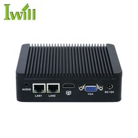 Micro PC Computadora J1900 Quad Core Fanless & Win10/Linux WLAN Industrial Barato Mini PC con Restaurar AC Power Barebone System
