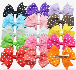 Wholesale and custom kids ribbon bow hair clip