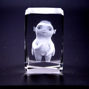 K9 Artesanías de cristal en blanco 3D Personajes de dibujos animados grabados con láser Luces LED Decoración de Navidad Cubo de cristal - Product Image 5