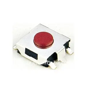 Smd Micro Switch Tact Switch Push Botton Schakelaar 6.2*6.2*3.5Mm Rode Botton