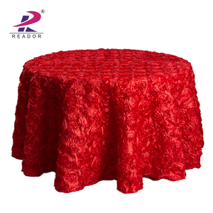Chocolat rosace. nappe satin ruban rose gâteau de mariage table overlay - Product Image 1