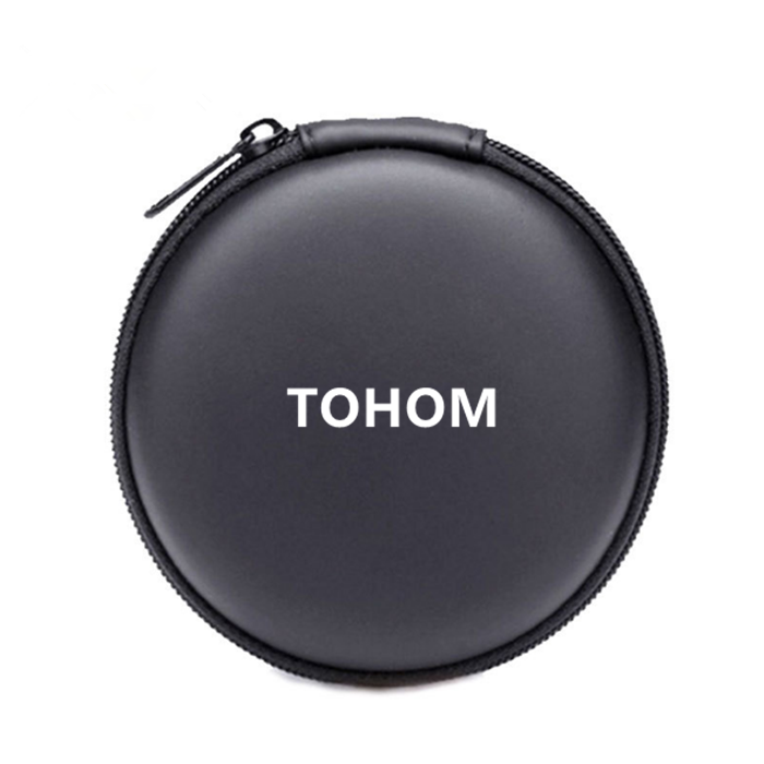 2018 Пользовательский логотип круглый eva маленький чехол для наушников на молнии