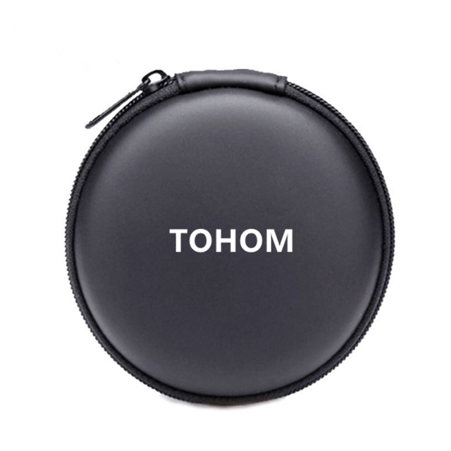 2018 Custom logo Round Eva Small Zipper Earphone case