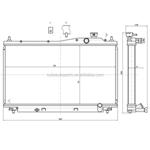 Radiador de Coche de Aluminio de Alto Rendimiento de Refrigeración para <span class=keywords><strong>HONDA</strong></span> CIVIC EP1 EP2 <span class=keywords><strong>01</strong></span>+ 1.4 1.6 1.7CDTI - Product Image 5