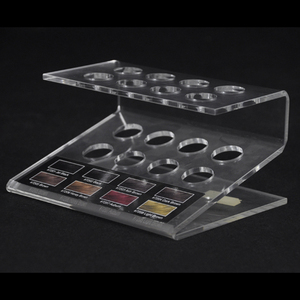 <span class=keywords><strong>Logo</strong></span> imprimé acrylique affichage cosmétique pour fard à paupières, Offre Spéciale noir étagère acrylique stand de maquillage - Product Image 4