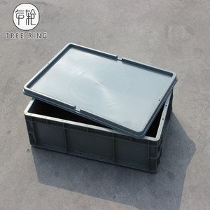 EURO Nhựa Logistic Stackable Lưu Trữ Tote Box Với Nắp Đậy Cho Lưu Trữ Sử Dụng Công Nghiệp 600*400*148Mm - Product Image 5