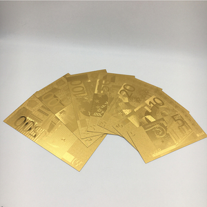 <span class=keywords><strong>24K</strong></span>金箔ユーロ500紙幣新年ギフト用プラスチックスタンド付き - Product Image 6
