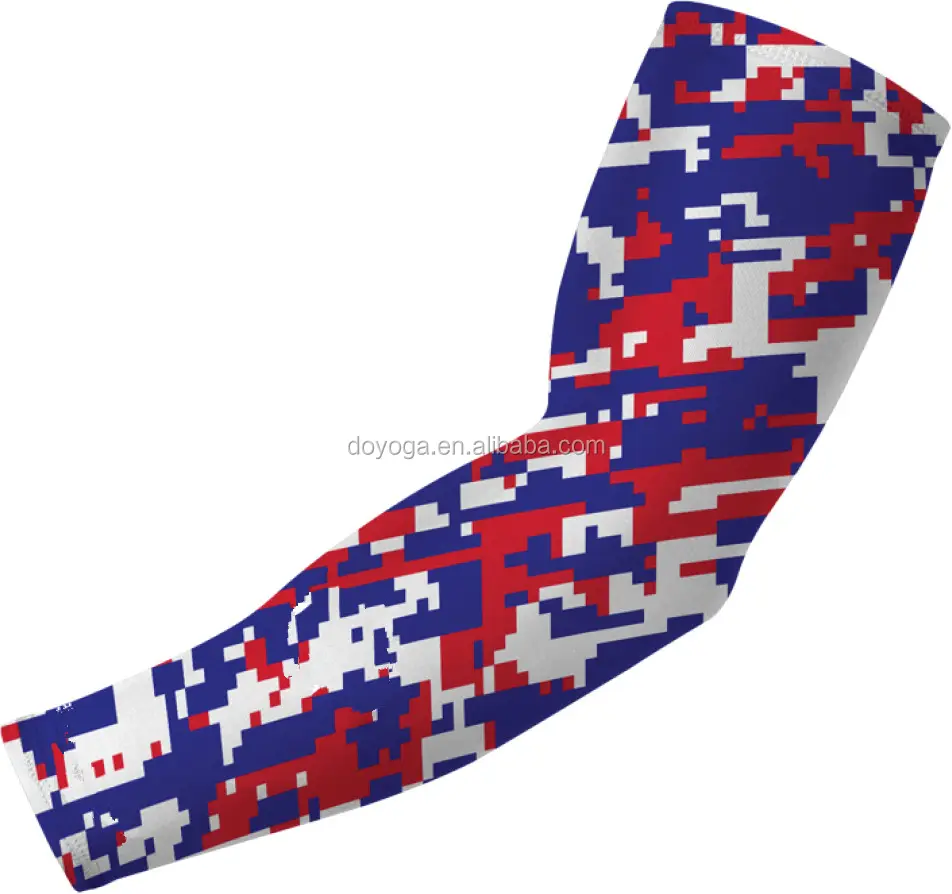 Nhà Máy Giá Tùy Chỉnh Nén Lycra Tay Áo Camo Arm Sleeves