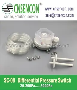 Air Differential Pressure Controller SC-08 Adjustable For Ventilation