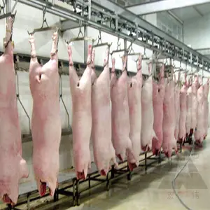 pig bleeding conveyor for large slaughterhouse