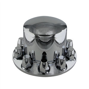 Kit Combo de couvre-roue d'essieu chromé pour Semi-camion avec <span class=keywords><strong>cache</strong></span>-écrou fileté de 33mm - Product Image 4