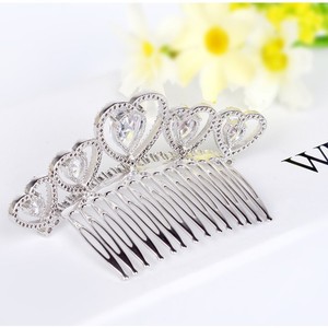 Teemi free shipping wholesale Princess Heart Design hair accessories luxury Cubic bag zircon Rhinestone - Product Image 5