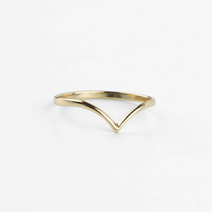 แหวนทองชุบ 18K ดีไซน์เรียบหรู แหวนทองบางเรียบง่ายสำหรับผู้หญิง - Product Image 1