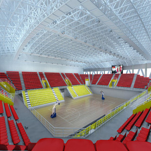 Interior estructura espacial <span class=keywords><strong>de</strong></span> acero estructura del techo baloncesto construcción - Product Image 1