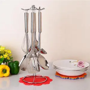 Stainless Steel Kitchen Utensil Stand Spatula Spoon Cutlery Holder Stand