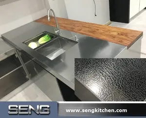 SENG hecho en china la fabricación de diseño de acero Inoxidable Gabinete de cocina encimeras