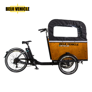 Tricycle électrique familial de style <span class=keywords><strong>danois</strong></span>, vélo <span class=keywords><strong>cargo</strong></span> à café, deux places, tricycle adulte - Product Image 2