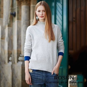 euro style pull femmes <span class=keywords><strong>blanc</strong></span> pour les dames chandail à <span class=keywords><strong>col</strong></span> roulé en tricot - Product Image 3