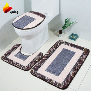 Set di tappetini da bagno per Hotel di nuovo design Set di <span class=keywords><strong>tappeti</strong></span> da bagno 3 pezzi, tappetino antiscivolo per pavimento <span class=keywords><strong>in</strong></span> <span class=keywords><strong>pietra</strong></span> - Product Image 2