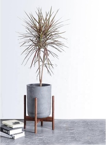 Home Decoration Garden Planter Flower Display Shelf Outdoor Indoor Adjustable Stable Natural Wood Flower <strong>Pot</strong> <strong>Stand</strong> - Product Image 5