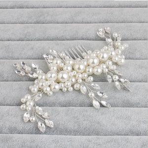 Femme Bohème Boho Cristal Fleur Vigne Feuille Mariage Mariée Bling Cheveux <span class=keywords><strong>Peigne</strong></span> <span class=keywords><strong>peigne</strong></span> Clair miel - Product Image 4