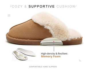 Giá rẻ Fluffy Ấm Cúng Bộ Nhớ Bọt Ngôi Nhà Ấm Áp Mềm Trong Nhà Ngoài Trời Mờ Dép Đi Trong Nhà cho Mùa Đông CHÚNG TÔI - Product Image 4