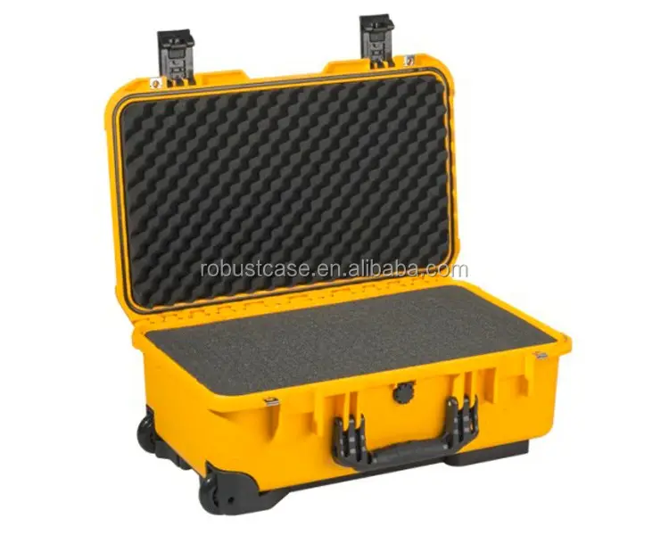 Wielen Hard Plastic Case Met Schuim Voor Elektronica, Apparatuur, Camera 'S, Gereedschap, Drones