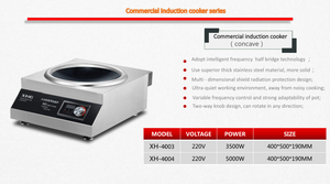 Duy nhất Nhà Hàng khách sạn nhà bếp thép không gỉ thương mại đung chảo <span class=keywords><strong>3.5KW</strong></span> 5KW cảm ứng nồi chảo - Product Image 2