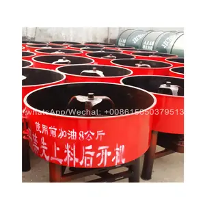 Flat mouth mortar mixer in stock cattle feed straw mixer production line machine