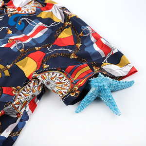 New Arrivals OEM 100 Rayon Colorful Hawaiian Clothing <strong>African</strong> Print <strong>Shirts</strong> <strong>Men</strong> - Product Image 4