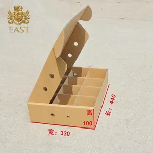 Перерабатываемая перфорированная упаковка для фруктов, почтовая картонная коробка для яблок, картонная коробка, гофрированная бумага для фруктов