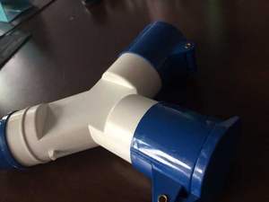 Conector Y 1012 16A 2 P + E 220 V IP44 Camping caravanas UK red 2 Way multi enchufe eléctrico Hook Up divisor - Product Image 2