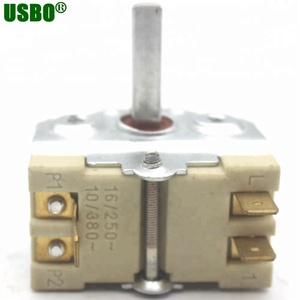 Công Tắc Chọn Xoay 2 Vị Trí <span class=keywords><strong>16a</strong></span> 250V Màu Đỏ Cho Lò Sưởi - Product Image 5