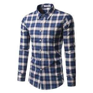 Camicia da Uomo di Design Elegante in Cotone di Alta Qualità a Quadri Flanella Manica Lunga Casual - Product Image 2