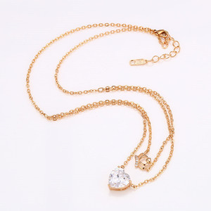 42018-2021 New Arrive Hot Sale 18k <strong>Gold</strong> Heart Necklace Women <strong>Costume</strong> <strong>Jewelry</strong> - Product Image 3