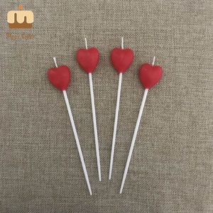 Regalo <span class=keywords><strong>a</strong></span> <span class=keywords><strong>forma</strong></span> <span class=keywords><strong>di</strong></span> cuore rosso all'ingrosso festa <span class=keywords><strong>di</strong></span> compleanno candela per la <span class=keywords><strong>torta</strong></span> - Product Image 4