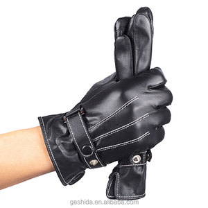All'ingrosso guanti invernali in pelle da uomo <span class=keywords><strong>Driver</strong></span> con Touchscreen - Product Image 4