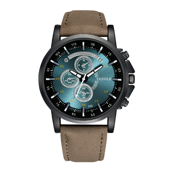 Bleu bial, sangle marron