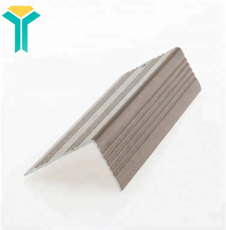 Aluminum Fluted Stair Nosing Angle 39.5 x 12.5 x 2.5 to Protect Stair Edge