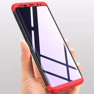 2018 new mobile phone accessories 3 parts full body shockproof plastic case for xiaomi redmi note 5 5a 4 4x and 5 pro 5a prime