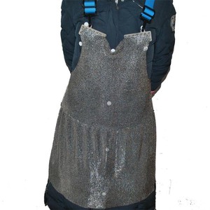 Tablier de boucher en maille de chaîne en acier inoxydable utilisé pour la découpe de la viande - Product Image 1