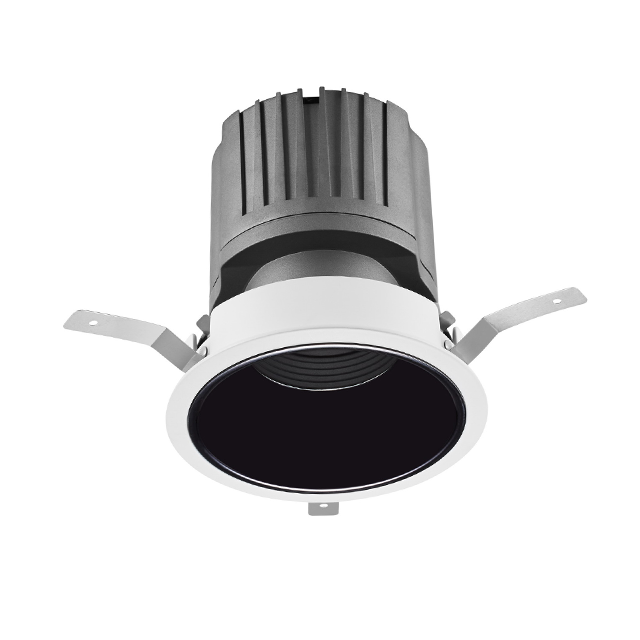 Alta Lumen COB Recesso Downlight Teto Rodada 12W Trimless Levou Para Baixo Luzes