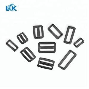 Anillo rectangular de plástico, cinturón de correas, hebilla de cinta, hebilla deslizante de repuesto para bolso, bolsa de equipaje, negro, 50mm, <span class=keywords><strong>2</strong></span>" - Product Image 3
