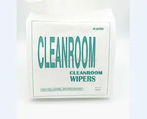 Blended Nonwoven Spunlace Cleanroom Wipers, Industry Cleaning General Wiping Clothes 55% Cellulose and 45% Polyester Paper Wipes