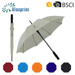 Recta automática lluvia paraguas al por mayor blanco para la venta