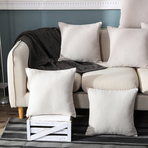 Buti vuông trắng Polyester đồng bằng Bông Vải Lanh tùy chỉnh in trống thăng hoa đệm thêu lá chấm khách sạn - Product Image 2