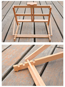 Small Tabletop Wooden H-Frame Studio <strong>Easel</strong> Adjustable Beechwood <strong>Art</strong> Stand Small Table <strong>Easel</strong> HJ-4D - Product Image 4